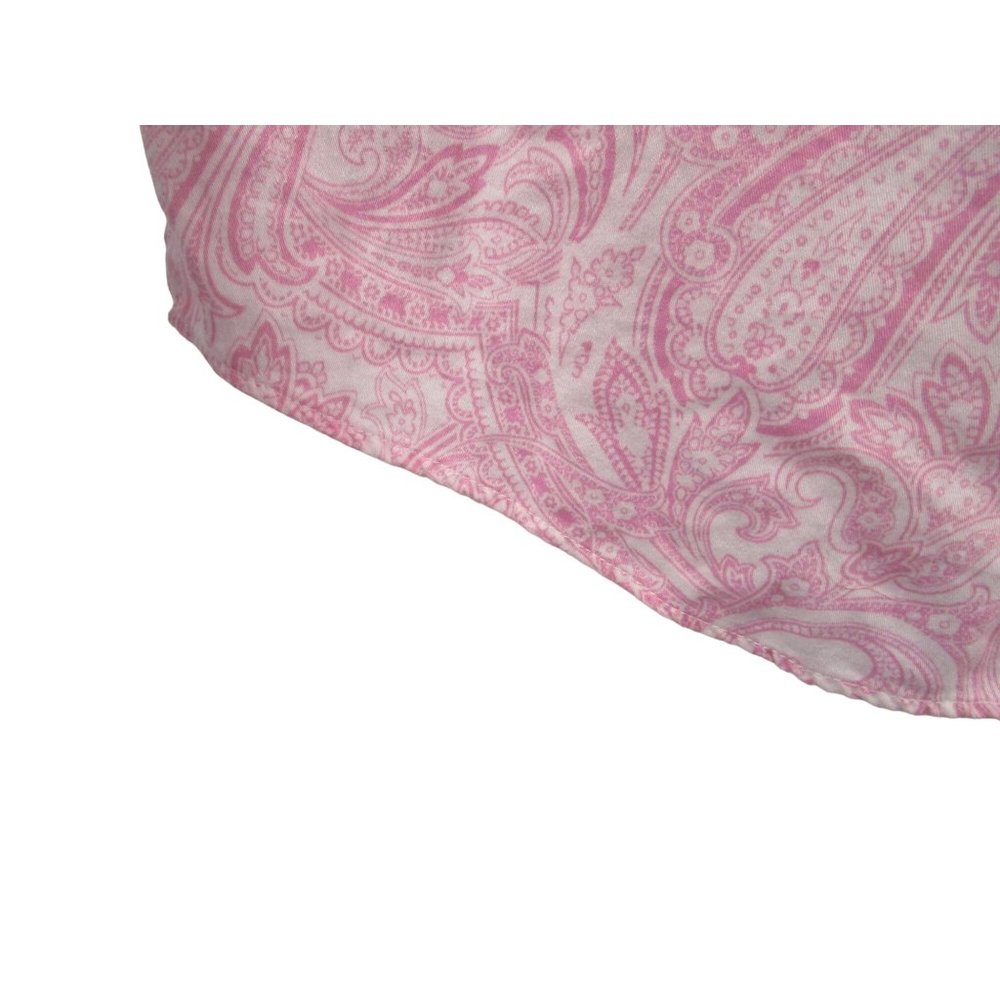 Lauren Ralph Lauren Pink Paisley Menswear Button Up Nightshirt Ladies L EUC - Picture 12 of 16